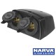 Narva Heavy Duty Twin Surface Mount Accessory Sockets